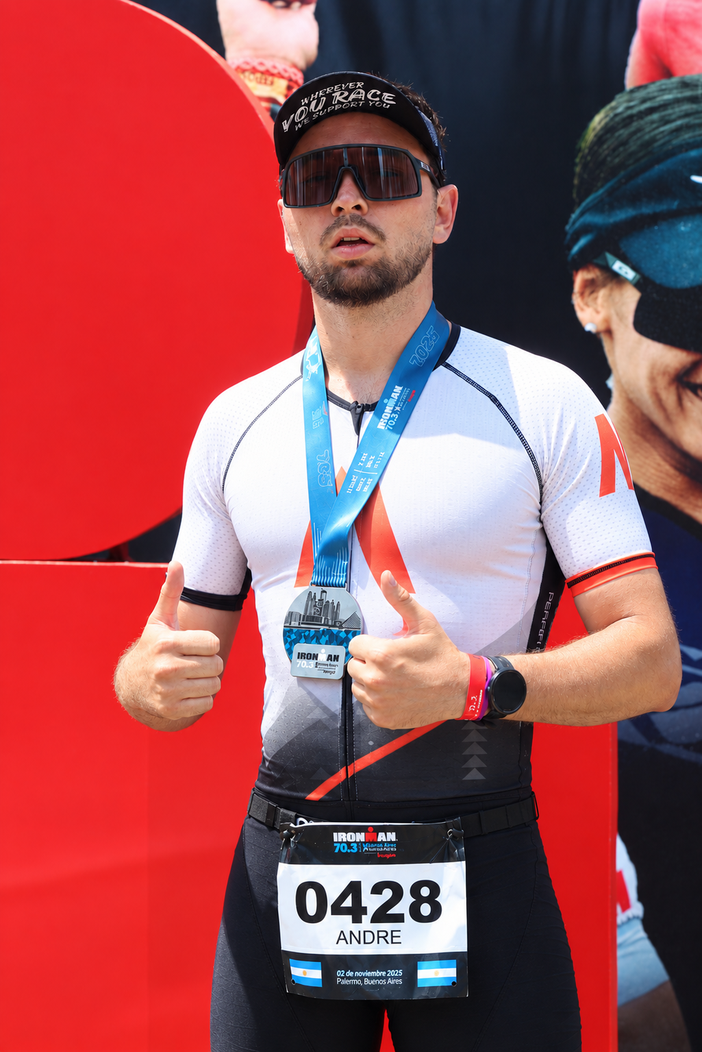 Andrew Tsariuk at IRONMAN 70.3 in Buenos Aires