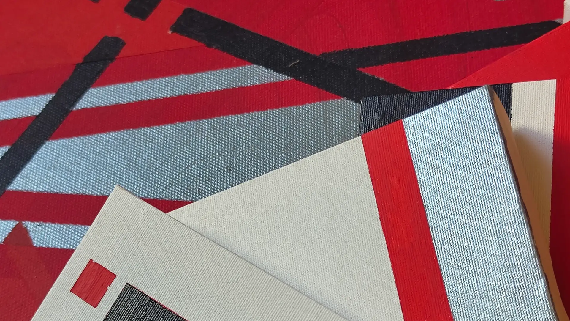 Hand-painted artwork prepared for the ADAAS GITEX Türkiye 2026 booth