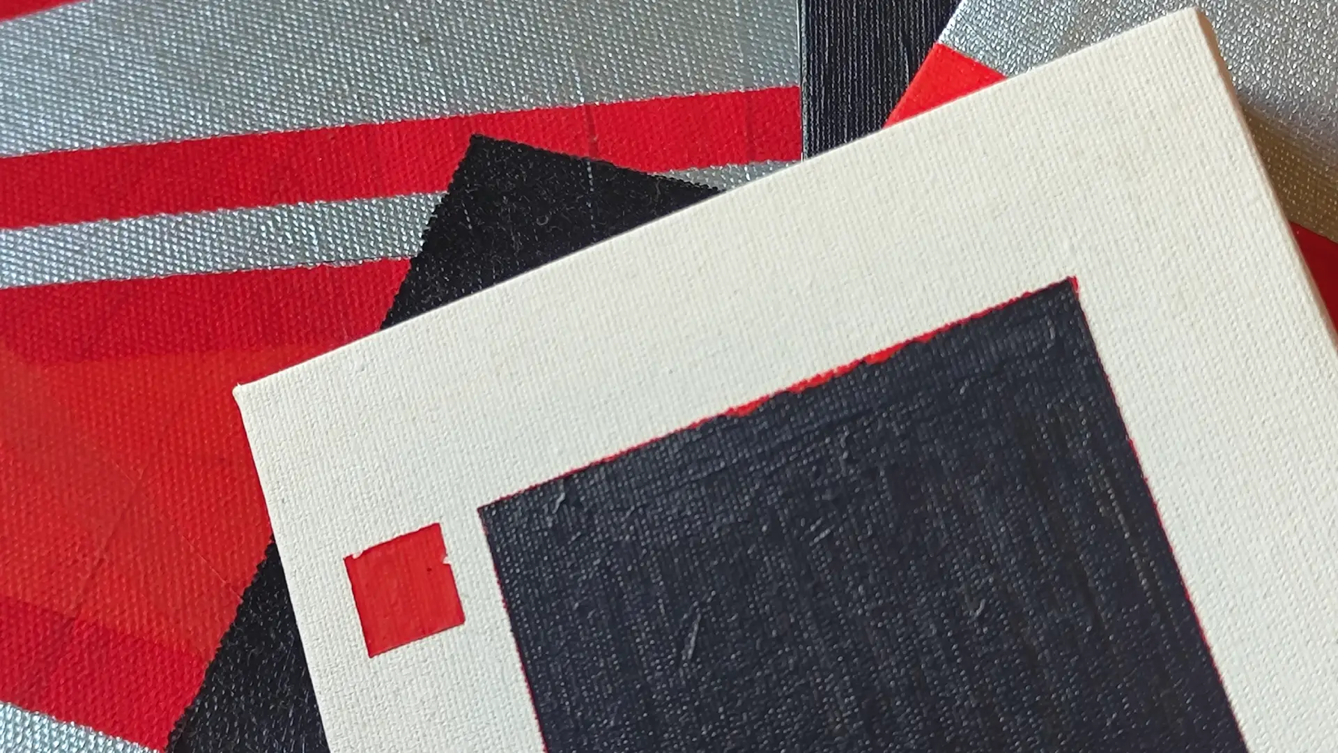 Second hand-painted artwork prepared for the ADAAS GITEX Türkiye 2026 booth
